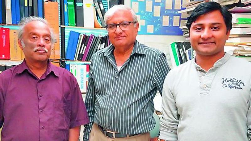 (L to R) Prof. R.V. Krishnamurthy, Prof. Karim Essani and Dr. Yogesh Suryawanshi.