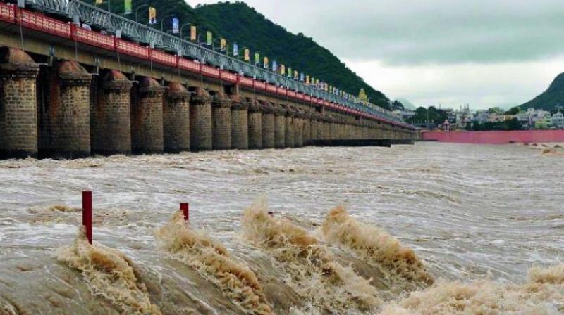 Owing to the heavy inflow from Karnataka reservoirs the combined discharge is over 2.30 lakh cusecs from Mettur, Bhavani Sagar and Amaravathi dams. (Representational Image)
