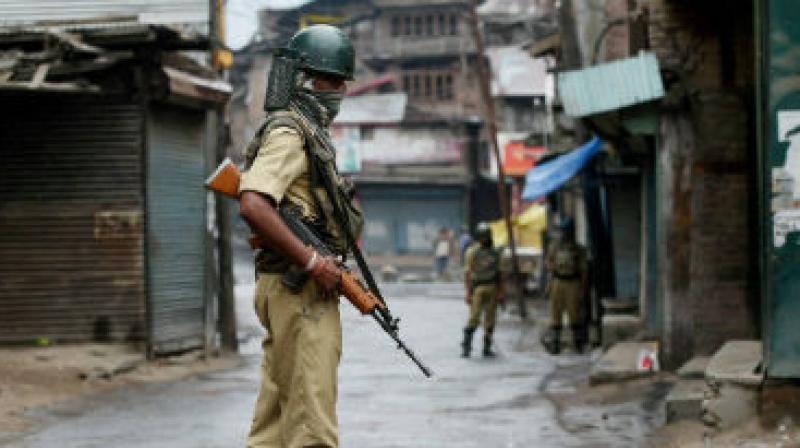 Security forces are enforcing a lockdown in parts of Jammu and Kashmirs summer capital Srinagar. (Photo: PTI/Representational)