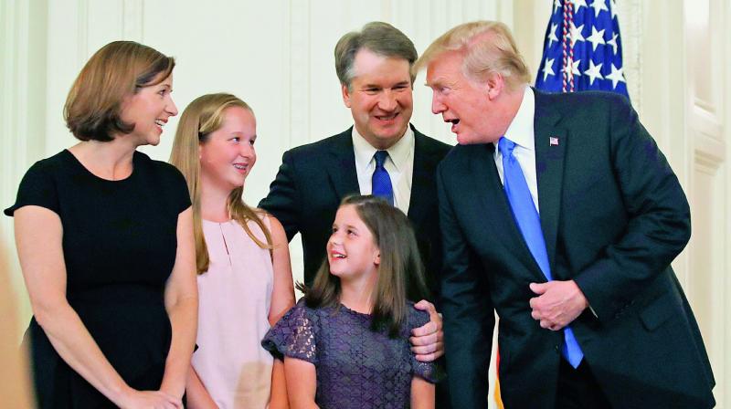 Brett Kavanaugh, Associate Justice of the Supreme Court of the US, had full support of the US President, Donald Trump, during his sexual assault trial, filed by Christine Blasey Ford.