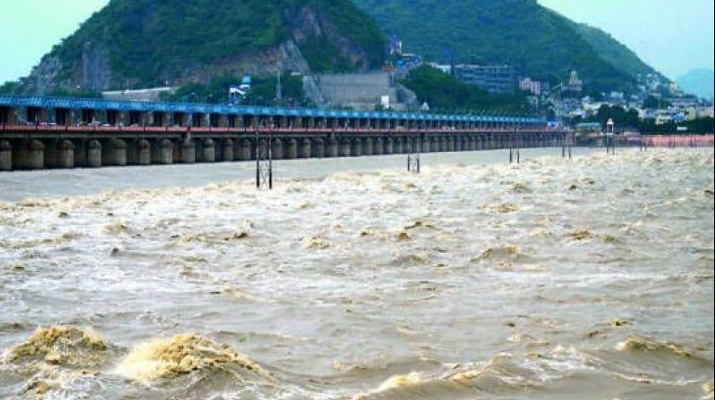 Water released from the major dams in Tirunelveli district, coupled with the fierce flood streams have put this southern districts lifeline, Tamirabarani river in spate on Friday, and it is carrying a volume as high as 30,000 cusecs of water at the time of filing this report.