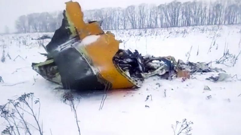 The pilots of the An-148 regional jet did not report any problems before the twin-engine aircraft plunged into the field about 40 kilometres (25 miles) from Domodedovo Airport, authorities said. (Photo: AP)