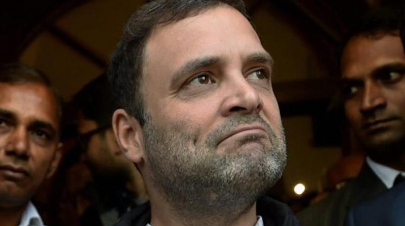 We had the idea of having one tax and put those large number of items that are used by poor people and common man outside the GST. Cap the single tax at 18 per cent. That was our GST, Rahul Gandhi said. (Photo: AP)