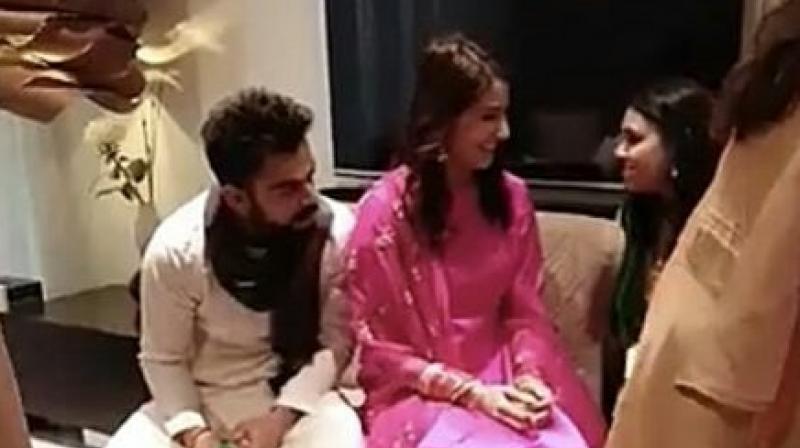 The newly-married Virat Kohli and Anushka Sharma are back in India from their Finland honeymoon and will be gearing up for two wedding receptions  one in New Delhi on December 21 and one in Mumbai on December 26. (Photo: Twitter / Virushka FC)