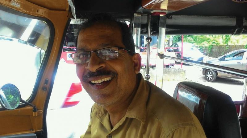 Anilkumar M, auto driver in the city