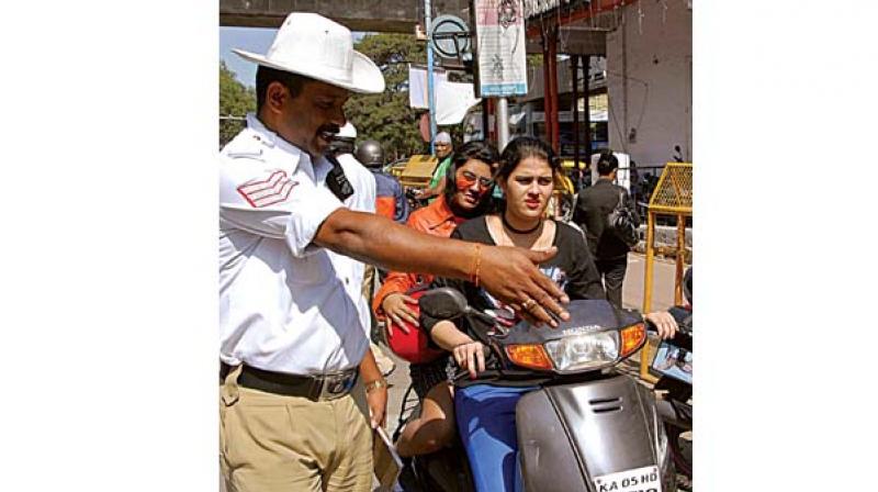 Most of the youngsters do not realise the importance of wearing helmets and continue to ride without them, a police officials said.
