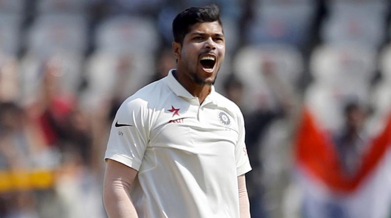 Umesh Yadav was the pick of the Indian bowlers on a track that favoured the spinners. (Photo: AP)