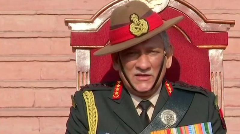 Army Chief Bipin Rawat was speaking to reporters on the sidelines of the Passing Out Parade of the 135th course at the National Defence Academy (NDA) in Pune. (Photo: ANI):