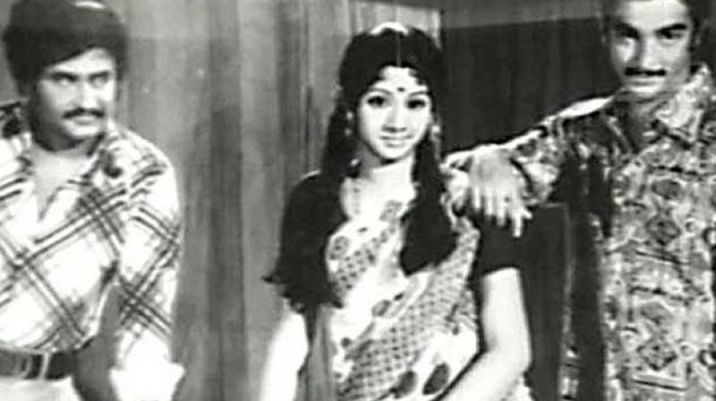 Rajinikanth, Sridevi and Kamal Haasan.