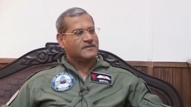Pakistan air force chief Marshal Sohail Aman. (Photo: Videograb)