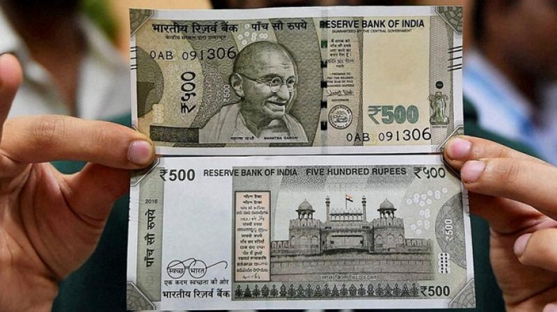 New Rs 500 notes issue after old Rs 500 and Rs 1,000 notes were scrapped. (Photo: Representational/PTI)