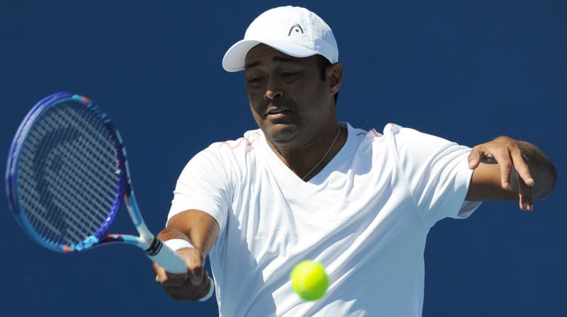 Leander Paes and Andre Begemann lost 4-6, 2-6 against Denis Istomin and Mikhail Elgin. (Photo: AFP)