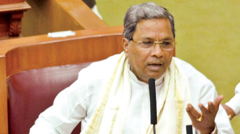 Chief Minister Siddaramaiah at the winter session of the legislature in Belagavi on Wednesday.