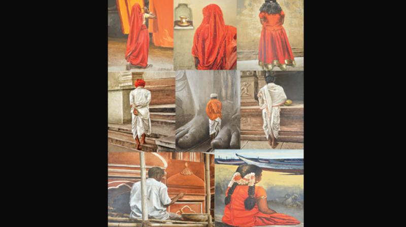 A plethora of live examples of realistic backview paintings can be experienced by art lovers at the ongoing exhibition in Soul Spice gallery till May 19.