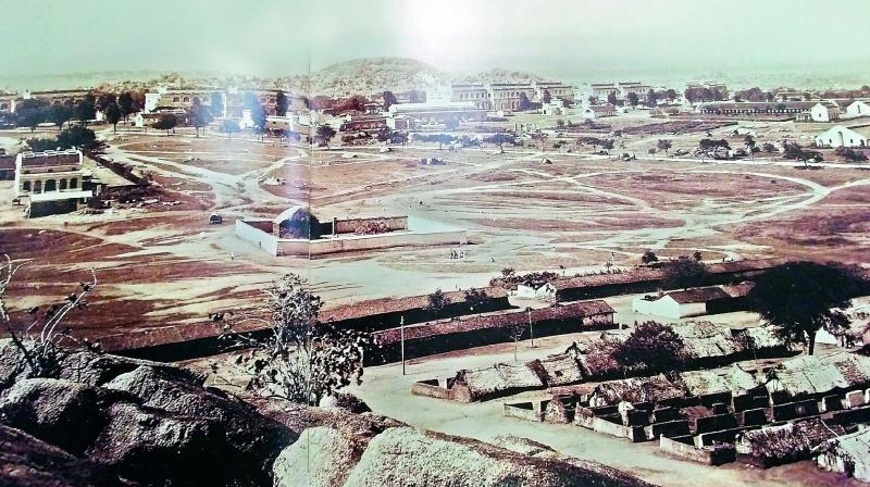 An old photograph of the Secunderabad Cantonment.