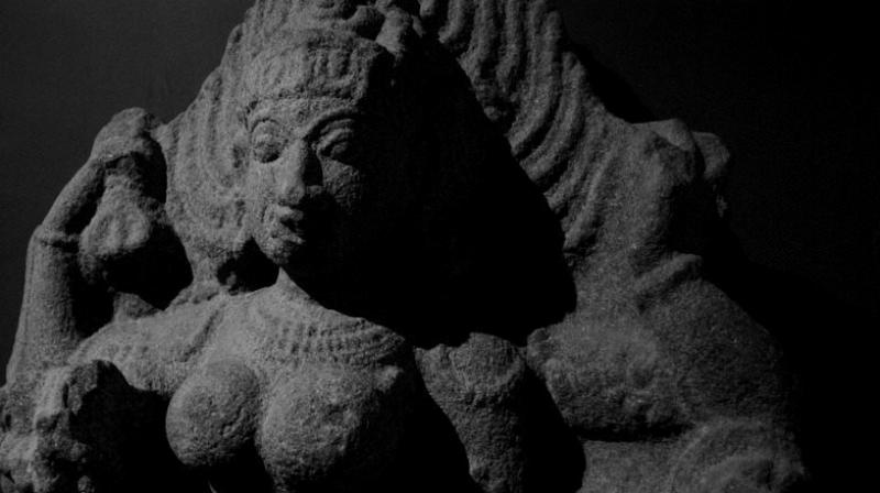 An ancient statue of Goddess Badhra Kali has been unearthed from a river bed at Iravimangalam village in the district. (Representational Image)