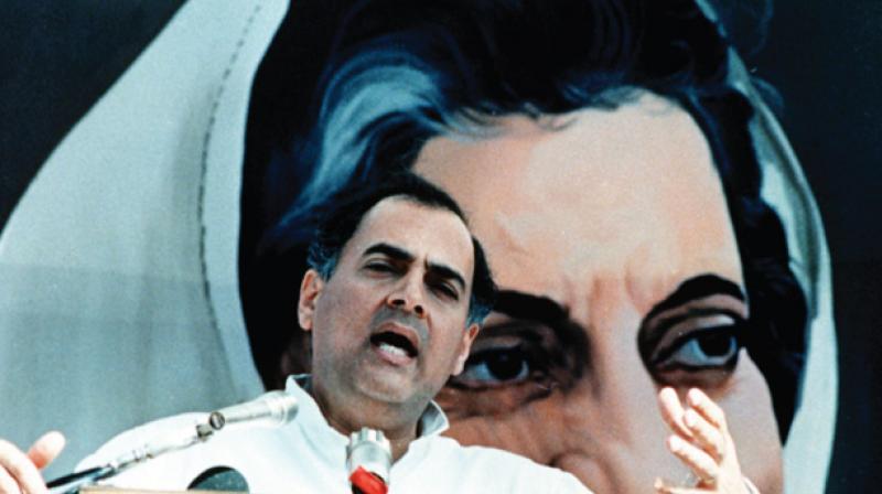 Two plaques holding former prime ministers Indira Gandhi and Rajiv Gandhi responsible for the 1984 riots will be part of a memorial in Delhi. (Photo: AP/File)