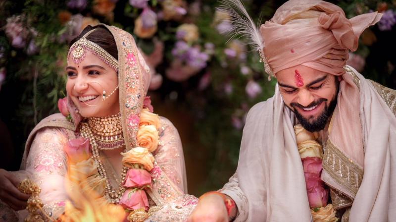 India cricket captain Virat Kohli on Monday got married to Bollywood actress Anushka Sharma. (Photo: Twitter / Anushka Sharma)