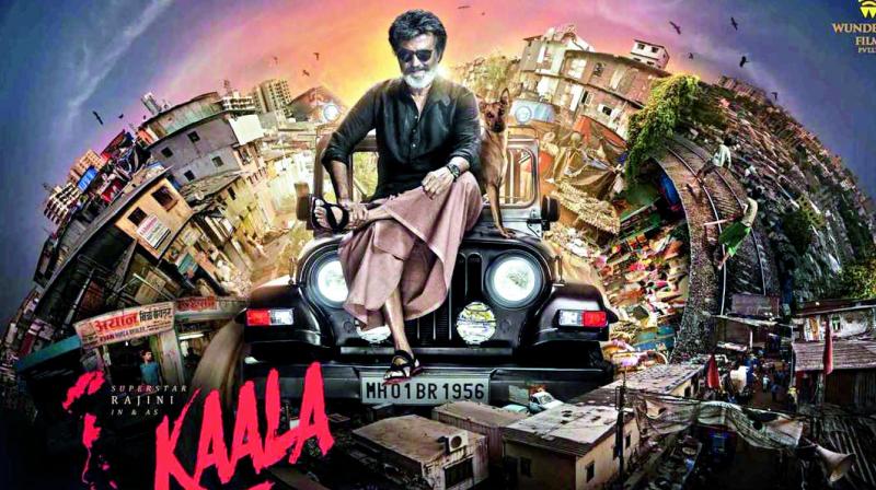 The poster of Kaala that shows Rajinikanth sitting on the Thar off-roader SUV that Anand Mahindra requested for a year ago