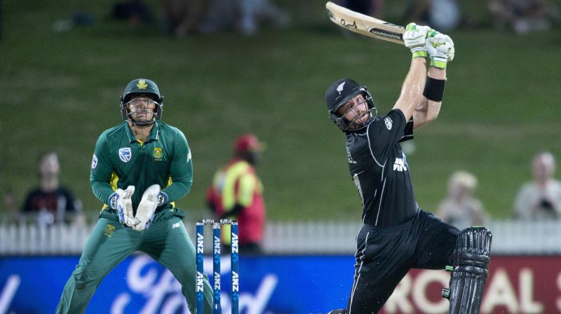 Martin Guptills century helped New Zealand tie the five-match series at 2-2. (Photo: AP)