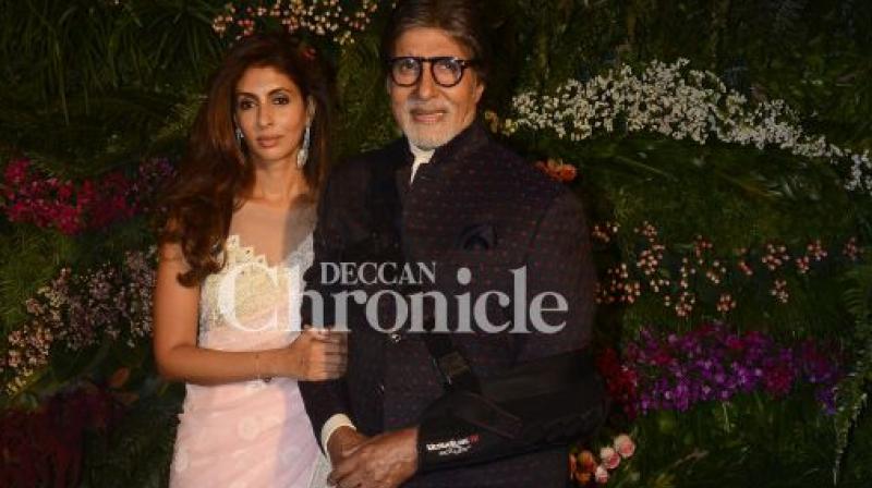 Amitabh Bachchan with daughter Shweta.