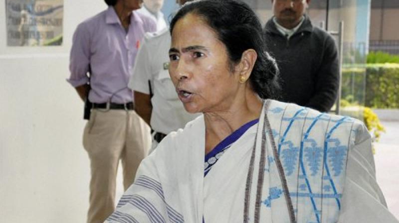 TMC supremo and West Bengal Chief Minister Mamata Banerjee addresses the media at her office in Howrah nera Kolkata on Tuesday. (Photo: PTI)