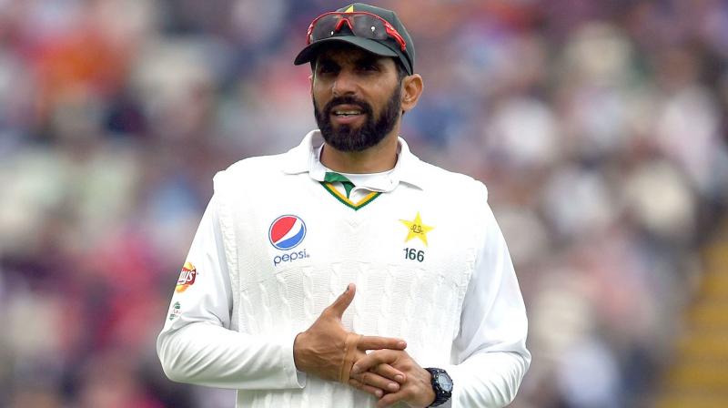 Misbah-ul-Haq in recent interviews made it clear that he had made up his mind but his wife and children still wanted him to carry on playing for Pakistan. (Photo: AFP)