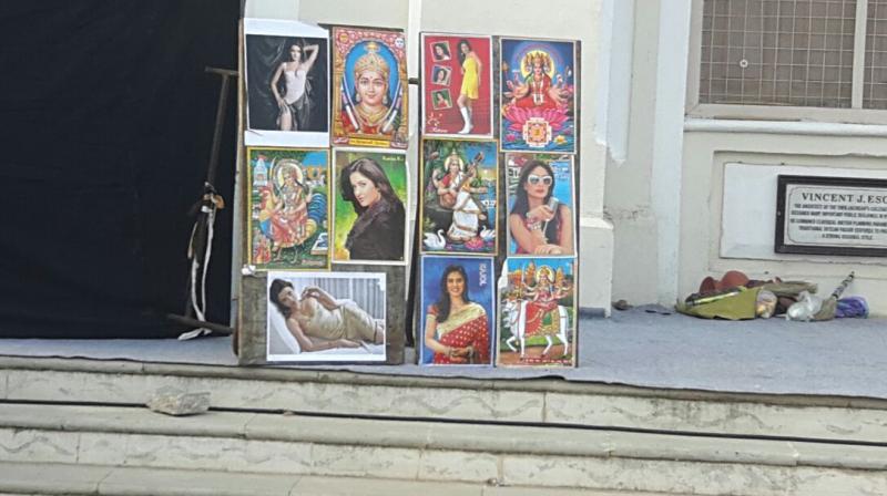 The Choli ke peeche kya hai poster that the BJP objected to at the Hyderabad Literature Festival on the opening day on Friday. (Photo: DC)