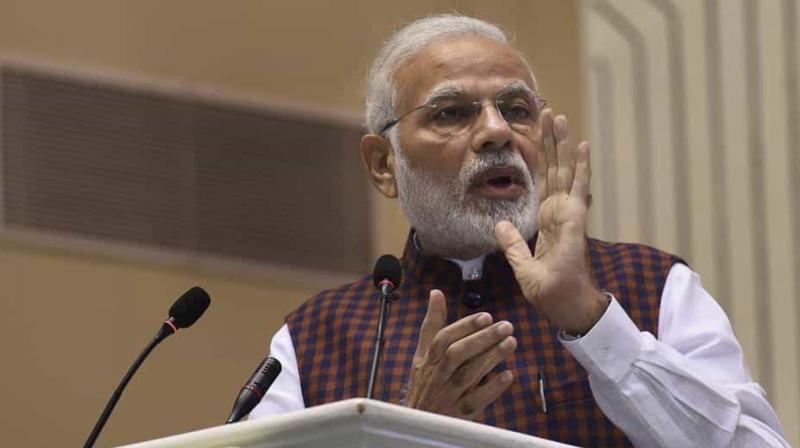 Prime Minister Narendra Modi in 2015 had set a target of reducing Indias oil dependence by 10 per cent to 67 per cent (based on import dependence of 77 per cent in 2014-15) by 2022. (Photo: File | AP)