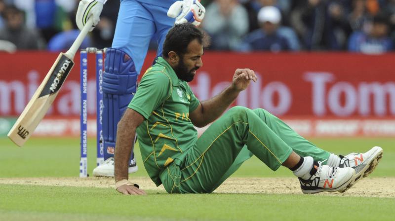 Wahab Riaz was ruled out of ICC Champions Trophy after sustaining an injury during the India-Pakistan clash on June 4. (Photo: AP)