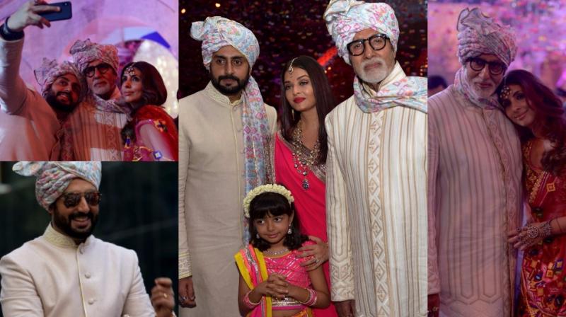 Some of the pictures shared by Amitabh Bachchan with family on Twitter and his blog.