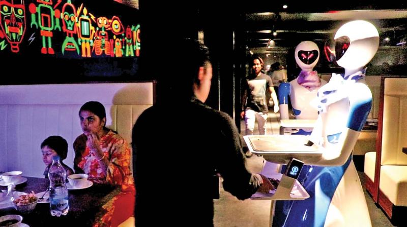 Renamed to ROBOT, this themed restaurant has four robots serving dishes to the guests and is the first-of-its-kind in the country.