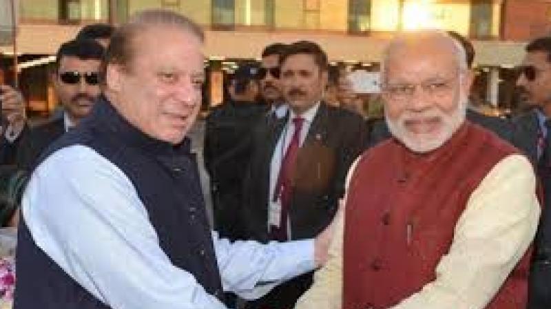Pakistan PM Nawaz Sharif and Prime Minister Narendra Modi
