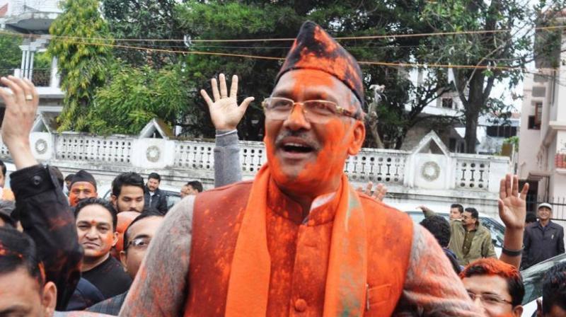 Trivendra Singh Rawat has left behind other probables for the top post like Satpla Maharaj, who left Congress to join BJP in 2014, and Prakash Pant, the first Speaker of the state. (Photo: Facebook)