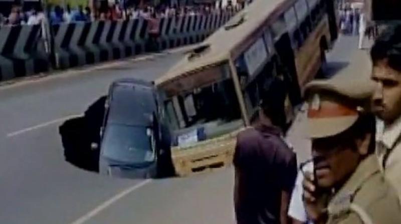 Chennai Anna Salai Road.(Photo: ANI)