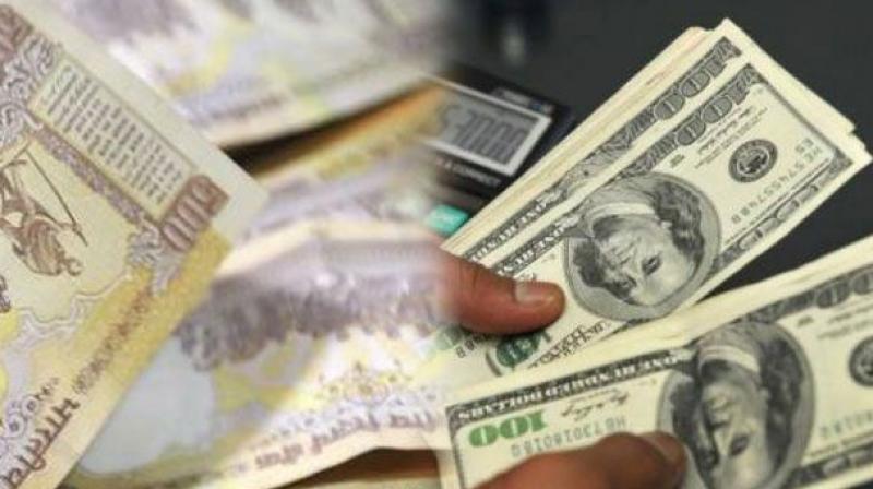 Dealers said the dollars renewed strength against other currencies overseas came after a preliminary survey showed key US services expanded in October