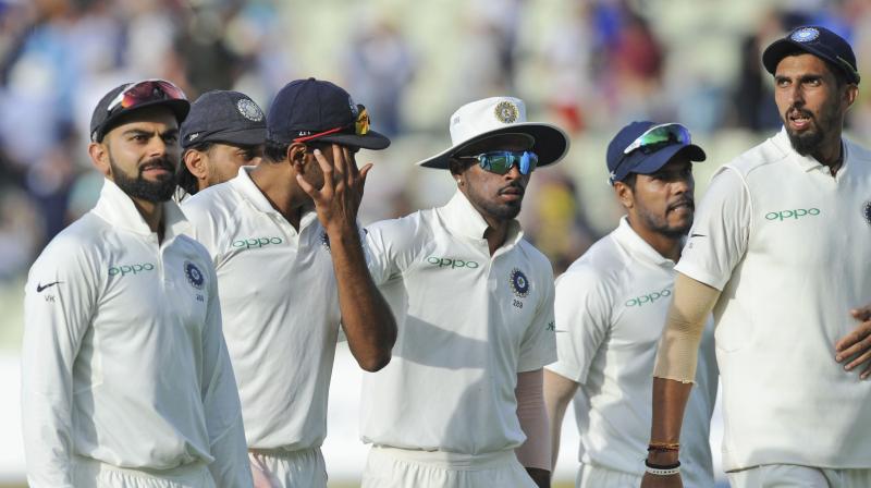 India, who had lost the opening Test of the series by 31 runs, were outplayed as England claimed an innings and 159-run win, dismantling India for 107 and 130 runs in the first and second innings respectively in the second Test. (Photo: AP)