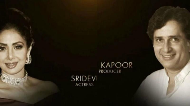 Sridevi and Shashi Kapoor honoured at the Oscars.