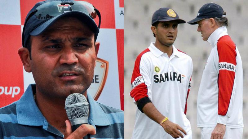 \I did not get to see the content (of Greg Chappells email) but I could reckon it was a very serious matter and informed (Sourav) Ganguly immediately,\ said Virender Sehwag. (Photo: PTI / AFP)