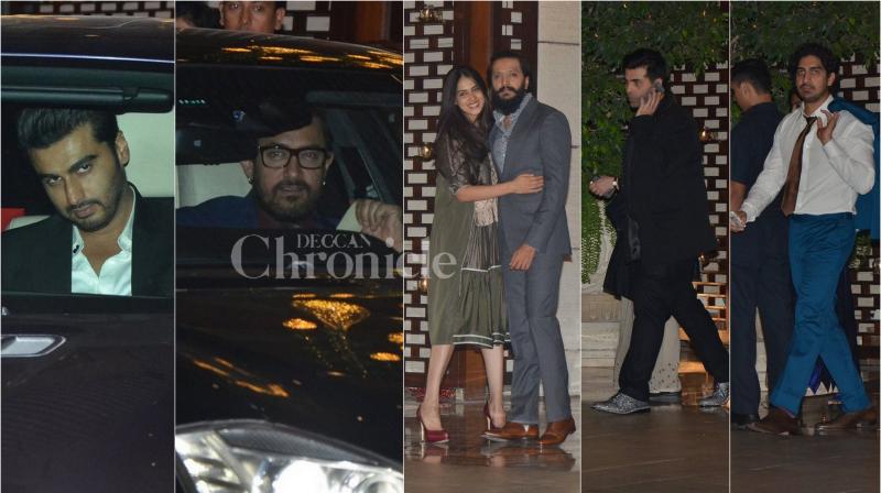 Bollywood stars come down to attend Mukesh Ambanis lavish party
