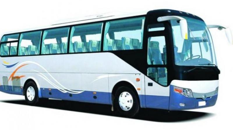 Around 24 Telugu passengers were stranded on the road from early morning for around six hours before they got a replacement bus.  (Representational image)