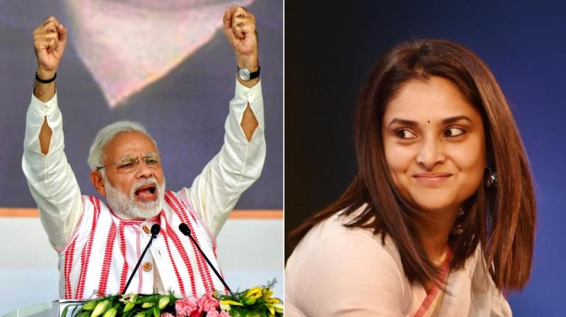On Wednesday a sedition case was filed against Divya Spandana in Lucknow for referring to Prime Minister Narendra Modi as a thief. (Photo: Facebook | AP)