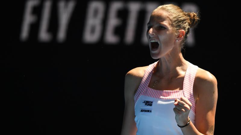 Pliskova held grimly on, saving one match point in the seventh game and three more at 5-4 down, before racing through the next three games to complete the stunning triumph. (Photo: AFP)
