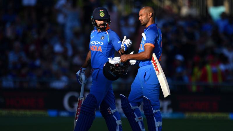 Virat Kohli and Shikhar Dhawan are currently batting in the middle. (Photo: AFP)