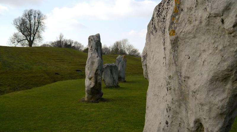 The reveal shows a striking and apparently unique square megalithic monument within the Avebury circles that has the potential to be one of the very earliest structures on this remarkable site (Photo: Facebook)