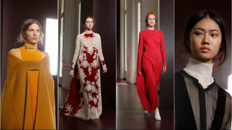 Valentino sizzles at Paris fashion ramp in breezy gowns