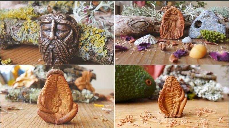Artist creates stunning figurines using avocado pips