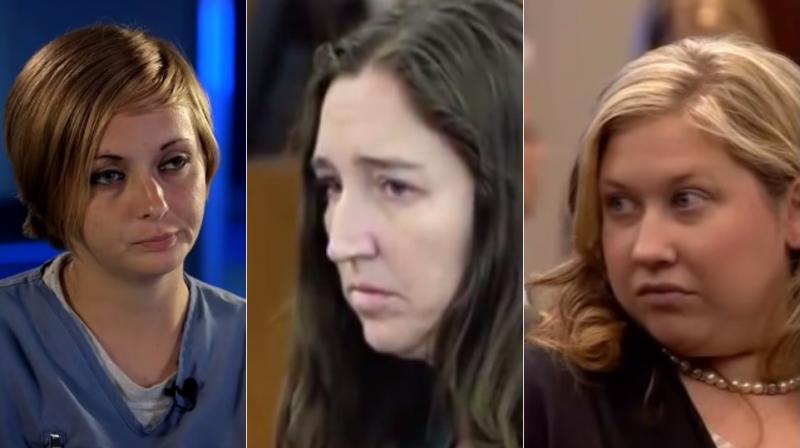 From left to right: Alexandra V. Tobias, Megan Huntsman and Lindsey Lowe, each woman killed their children in most brutal manners possible (Photo: Youtube)