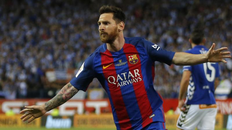 Lionel Messi was earlier reportedly linked with English clubs Manchester City and Manchester United among others, but has now made up his mind of staying with Barca.(Photo: AP)