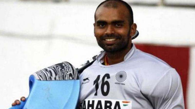 Goalkeeper PR Sreejesh may feature in his first competitive event in eight months after being named in Indias 20-member squad for a four-nation tournament in New Zealand.(Photo: PTI)